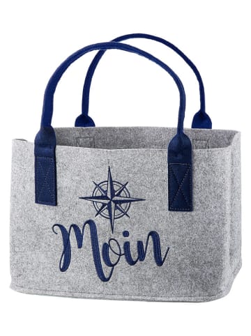 GILDE Torba w kolorze szaro-granatowym na zakupy - 40 x 26 x 26 cm