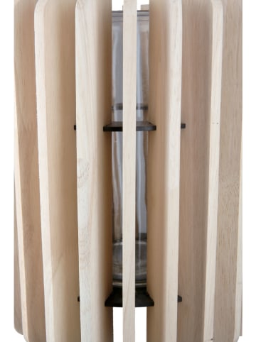 GILDE Świecznik "Venta" w kolorze beżowym - wys. 13 x Ø 20 cm