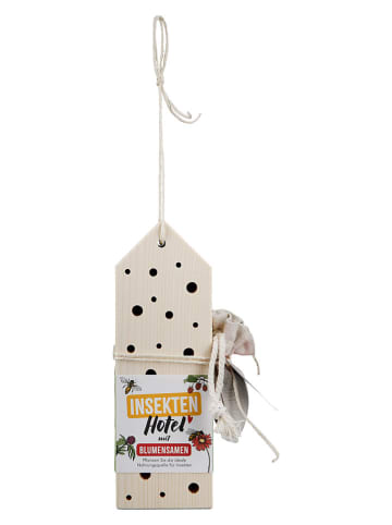 GILDE Insektenhotel in Beige - (B)6,8 x (H)20 x (T)6,8 cm
