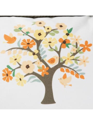 GILDE Poduszka "Flowering Season" w kolorze białym ze wzorem - 30 x 50 cm