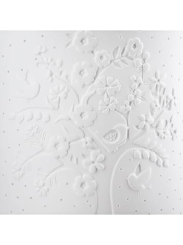 GILDE Tischleuchte "Blütezeit" in Weiß - (B)18 x (H)28 x (T)10 cm