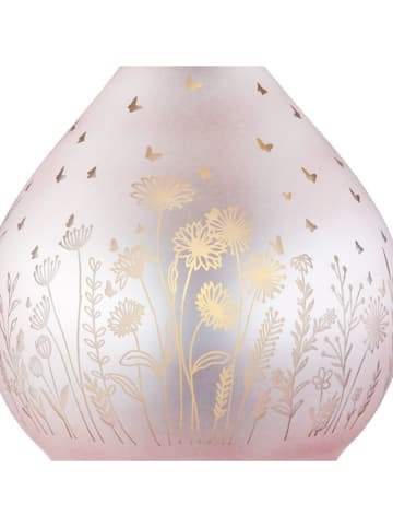 GILDE Lampa dekoracyjna LED w kolorze jasnoróżowym - wys. 13 x Ø 10 cm