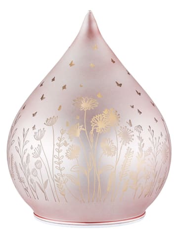 GILDE LED-Dekoleuchte "Blumenwiese" in Rosa - (H)15 x Ø 12 cm