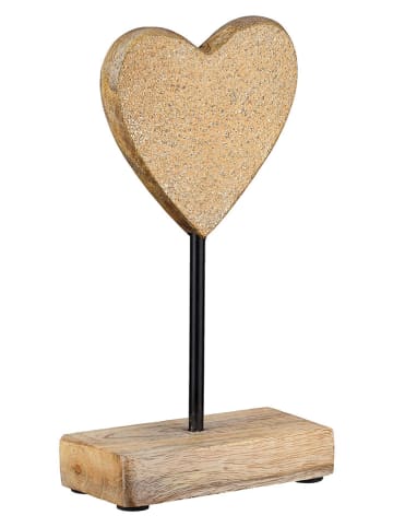 GILDE Dekoracja "Holly" w kolorze beżowym - 12,5 x 29 x 7 cm