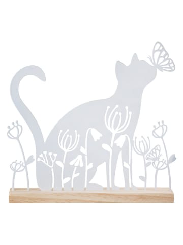 GILDE Dekoracja "Spring Meadow" w kolorze białym - 24 x 23,5 x 4 cm