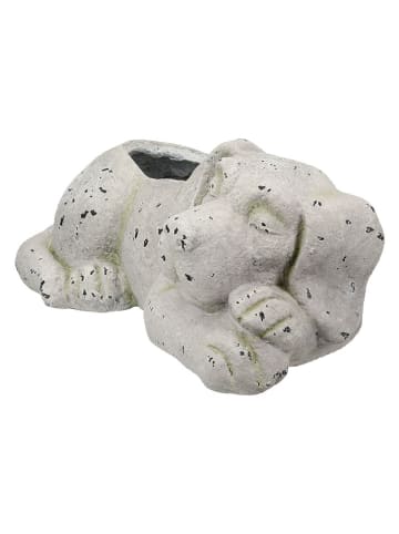 GILDE Übertopf "Trentino" in Grau - (B)44,5 x (H)17,5 x (T)25,5 cm