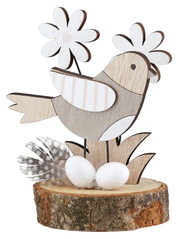 GILDE Dekoracje (2 szt.) "Vicky" w kolorze beżowo-jasnobrązowym - wys. 12 x Ø 7 cm