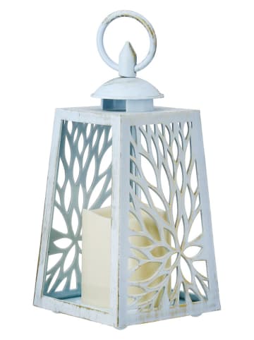 GILDE Lampiony LED (2 szt.) w kolorze błękitnym i zielonym - 10 x 23 x 10 cm