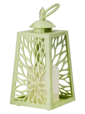 GILDE Lampiony LED (2 szt.) w kolorze błękitnym i zielonym - 10 x 23 x 10 cm