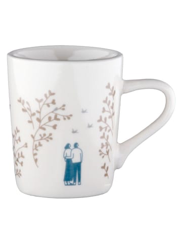 GILDE Filiżanki (2 szt.) "Moments" w kolorze białym do espresso - 80 ml