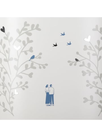 GILDE Vase "Moments" in Weiß - (B)22 x (H)25 x (T)12 cm