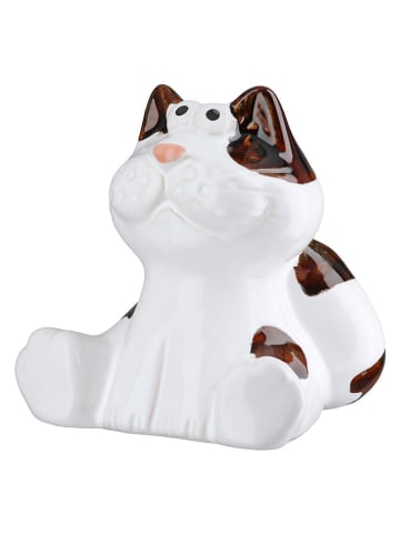 GILDE Figurka dekoracyjna "Kiara" w kolorze biało-brązowym - 9 x 9 x 7,7 cm