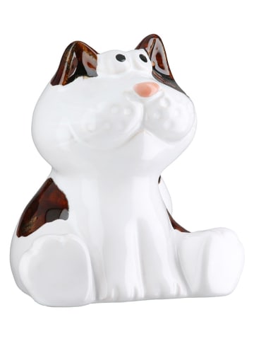 GILDE Figurka dekoracyjna "Kiara" w kolorze biało-brązowym - 9 x 9 x 7,7 cm