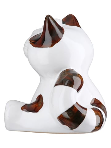 GILDE Dekofigur "Kiara'' in Weiß/ Braun - (B)9 x (H)9 x (T)7,7 cm