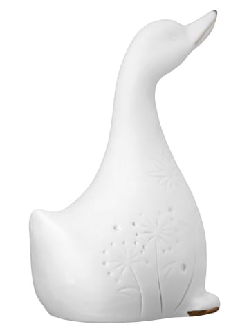 GILDE Lampa dekoracyjna LED "Salto" w kolorze białym - 8,5 x 15 x 11 cm