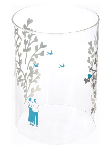 GILDE Świecznik "Moments" w kolorze białym - wys. 39 x Ø 15 cm