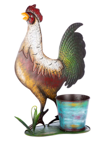 GILDE Osłonka "Hermann" ze wzorem na doniczkę - 35 x 49 x 20 cm