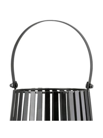 GILDE Świecznik "Gatta" w kolorze czarnym - wys. 24 x Ø 17,5 cm