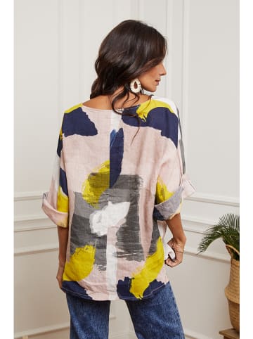 Fleur de Lin Linnen blouse lichtroze