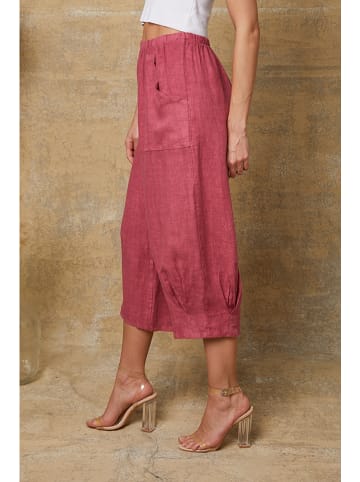 Fleur de Lin Leinen-Hose "Erus" in Fuchsia
