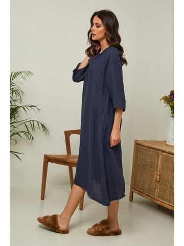 Joséfine Leinenkleid "Granael" in Dunkelblau