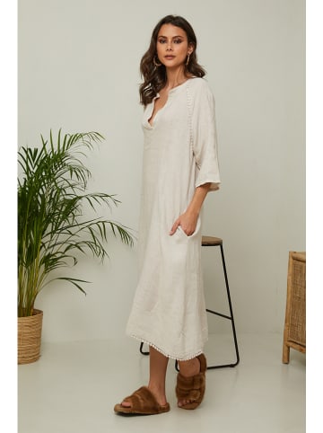 Joséfine Leinenkleid "Granael" in Beige