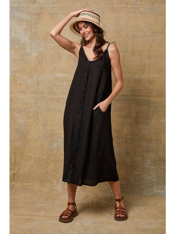Joséfine Leinenkleid "Louisa" in Schwarz