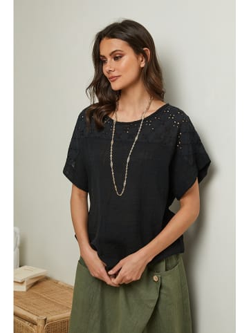 Fleur de Lin Koszulka "Elymis" w kolorze czarnym