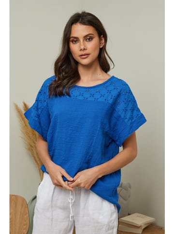 Fleur de Lin Shirt "Elymis" blauw