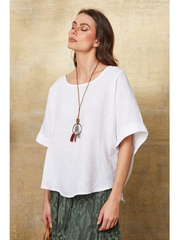 La Compagnie Du Lin Linnen shirt "Calane" wit