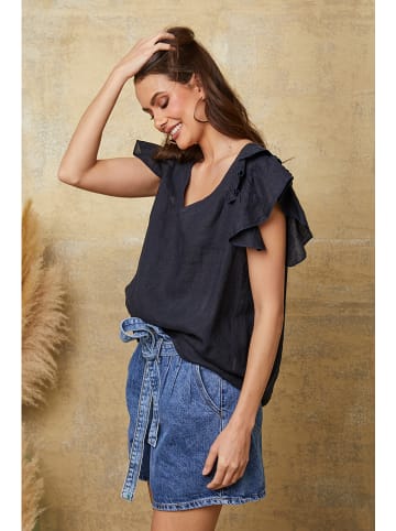 Joséfine Leinenshirt "Quiriem" in Dunkelblau