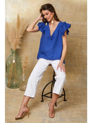 Joséfine Linnen shirt "Quiriem" blauw