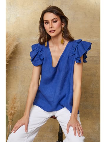 Joséfine Leinenshirt "Quiriem" in Blau
