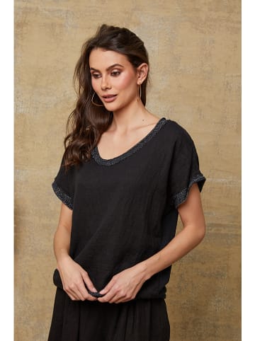 Joséfine Leinenshirt "Quinto" in Schwarz