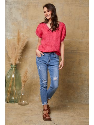 Joséfine Linnen shirt "Quinto" fuchsia