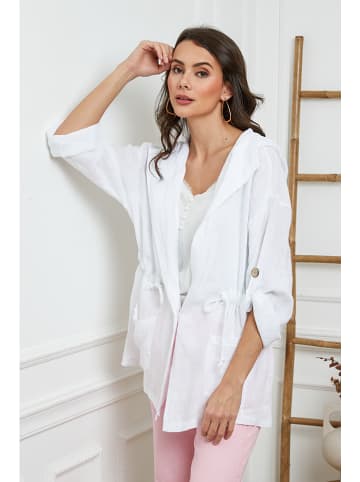 Joséfine Linnen cape wit