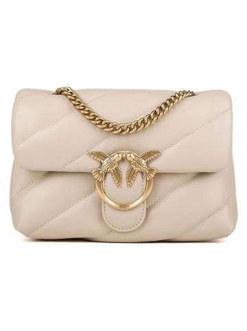 Pinko Leren schoudertas beige - (B)21 x (H)15 x (D)10 cm