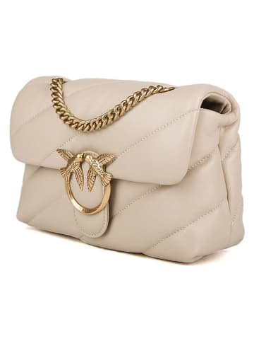 Pinko Leren schoudertas beige - (B)21 x (H)15 x (D)10 cm