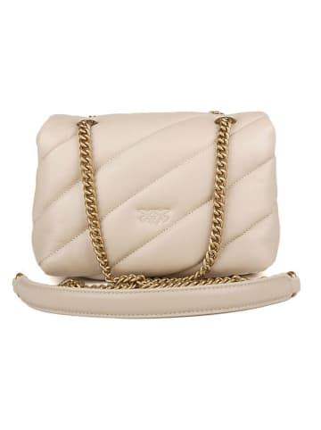 Pinko Leder-Umhängetasche in Beige - (B)21 x (H)15 x (T)10 cm