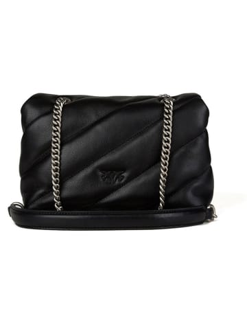 Pinko Leren schoudertas zwart - (B)22 x (H)15 x (D)10 cm