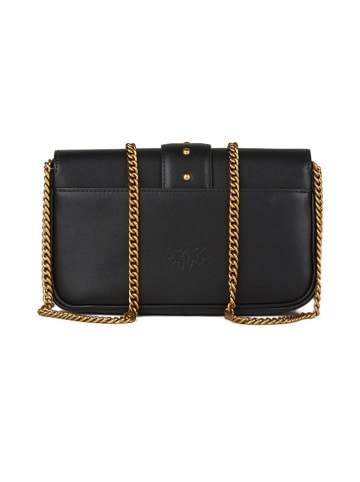 Pinko Leren schoudertas zwart - (B)20 x (H)12 x (D)4 cm