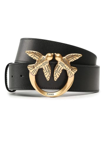 Pinko Leren riem zwart