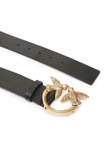 Pinko Leren riem zwart