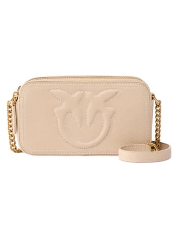 Pinko Leren schoudertas beige - (B)18 x (H)10 x (D)6 cm