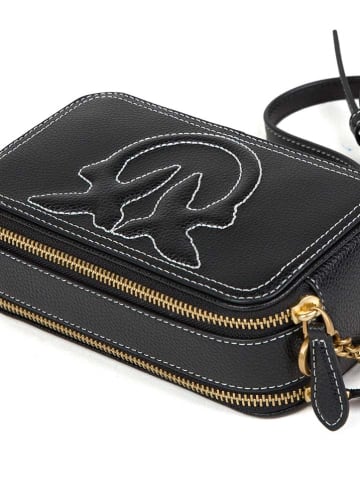 Pinko Leren schoudertas zwart - (B)18 x (H)10 x (D)6 cm