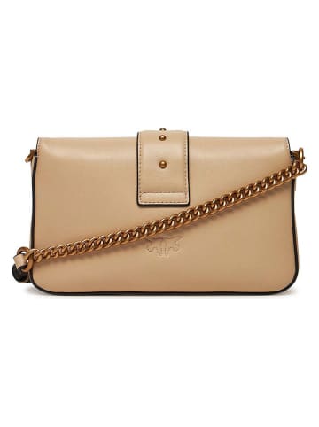 Pinko Leren schoudertas beige - (B)22 x (H)14 x (D)6 cm