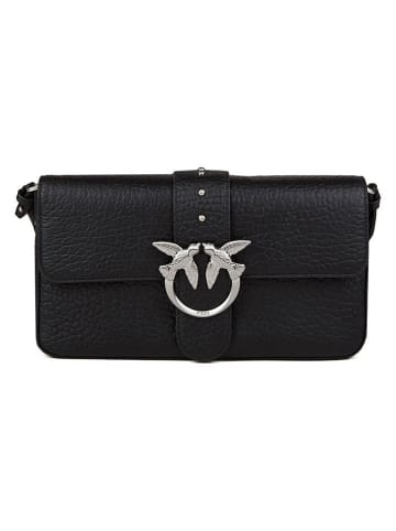 Pinko Leder-Umhängetasche in Schwarz - (B)28 x (H)15 x (T)7 cm