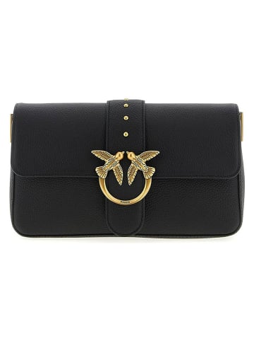 Pinko Leder-Umhängetasche in Schwarz - (B)27 x (H)16 x (T)7 cm