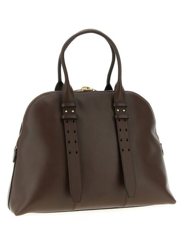 Pinko Leren handtas bruin - (B)40 x (H)30 x (D)15 cm