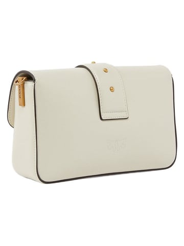 Pinko Skórzana torebka w kolorze kremowym - 22 x 15 x 7 cm